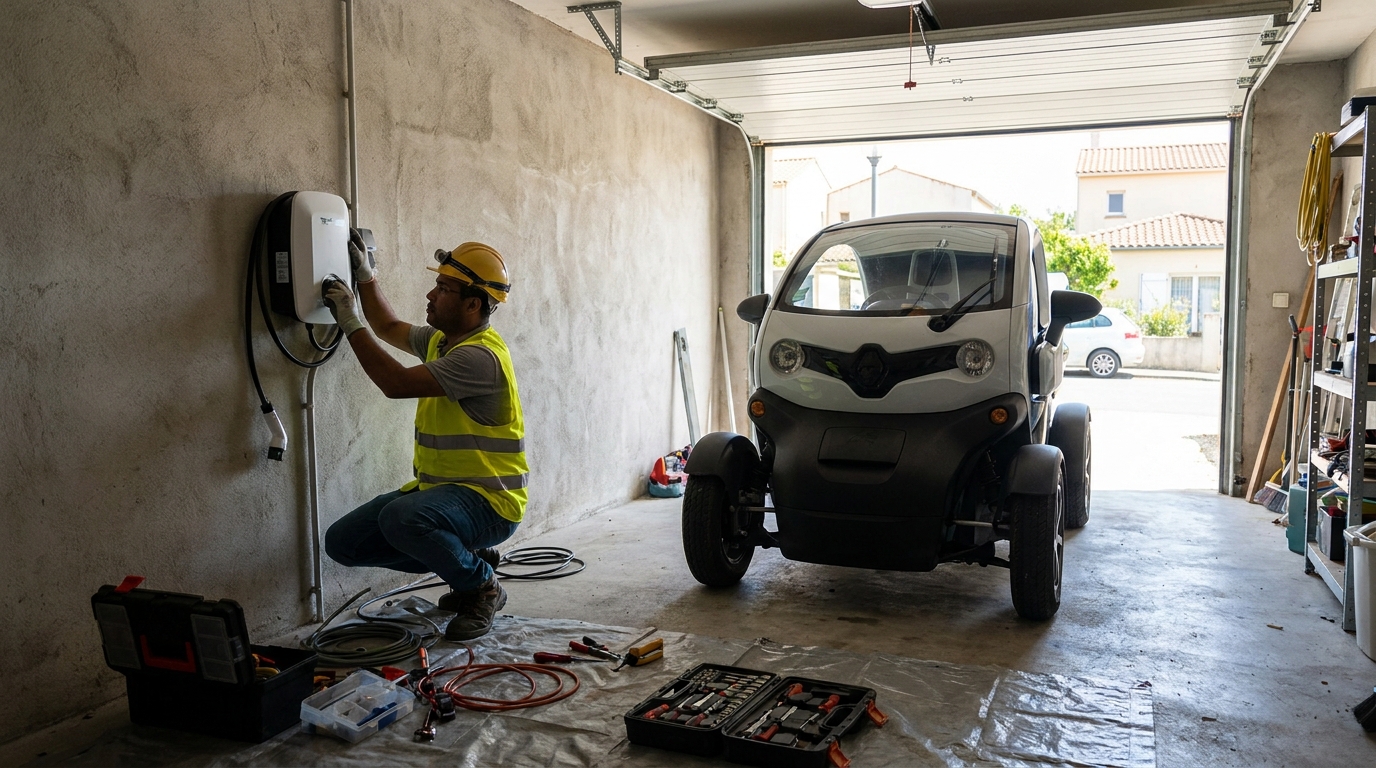 Instalacao de carregador de carro eletrico profissional em Diadema‑SP