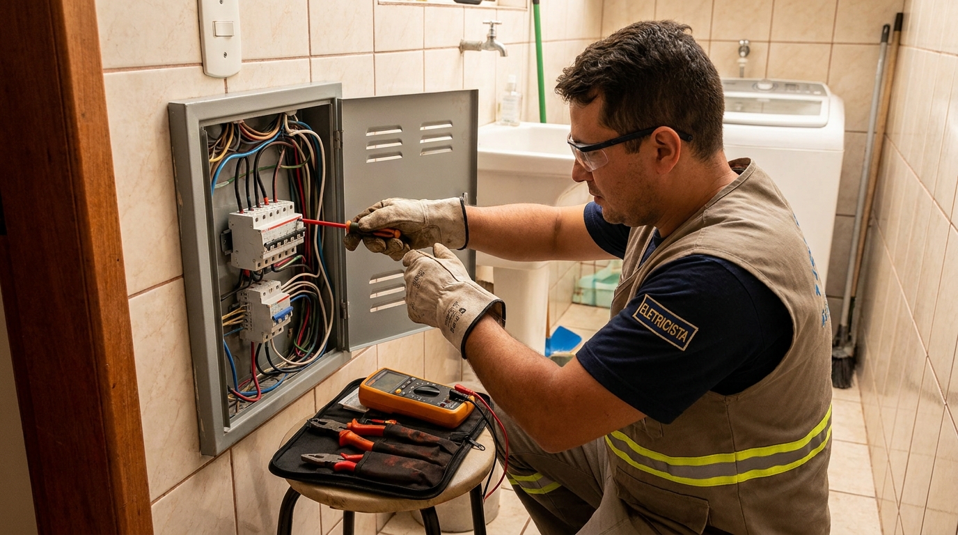 Instalacao de disjuntor residencial em Diadema‑SP