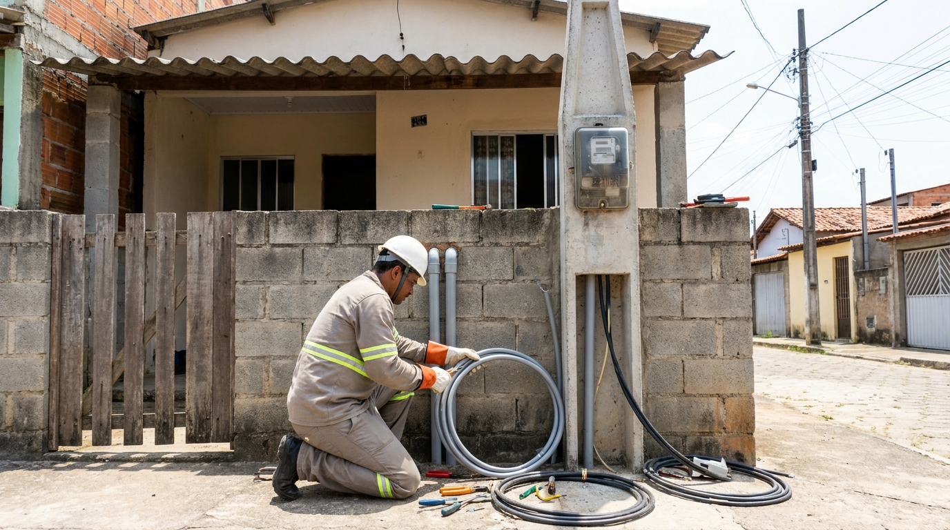 Instalacao de padrao de energia residencial em Diadema‑SP