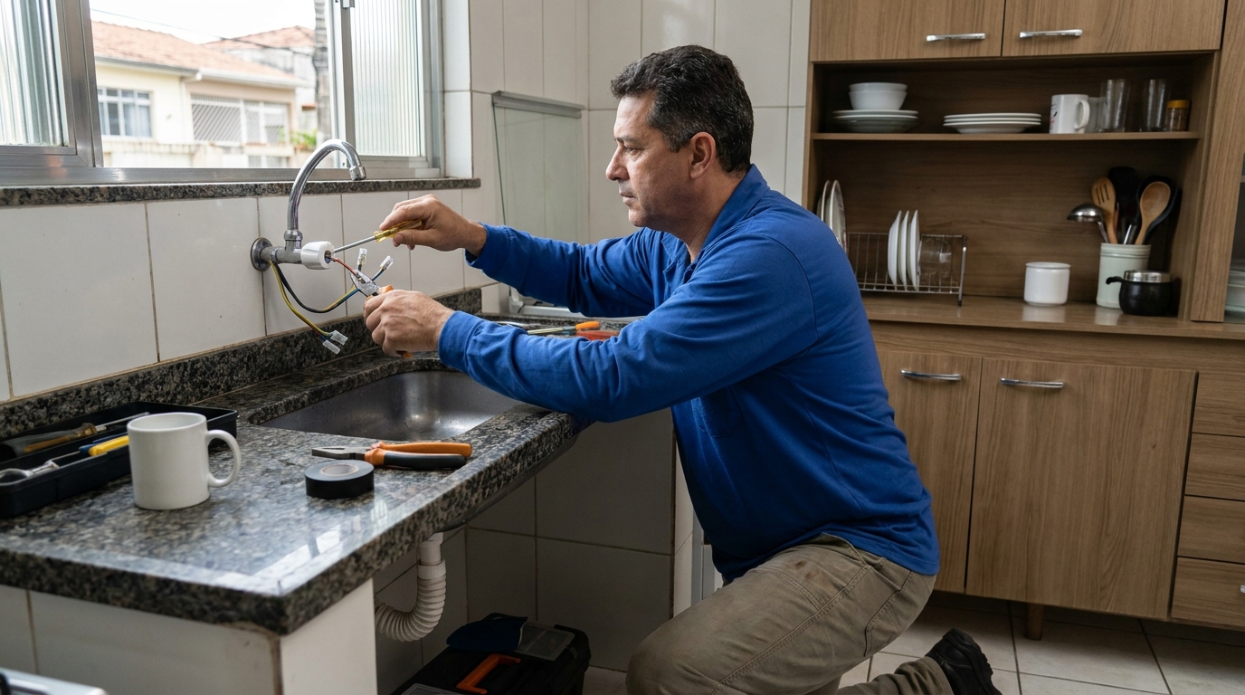 Troca de torneira eletrica em Diadema‑SP